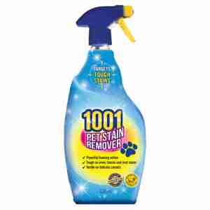 1001 Shampoo Pet Stain Remover in a large spray bottle