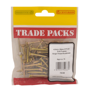 Pozi Multi Purpose Countersunk Woodscrews - 4.5mm x 30mm