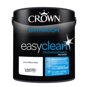 Crown Easyclean Bathroom Mid Sheen - PBW - 1L