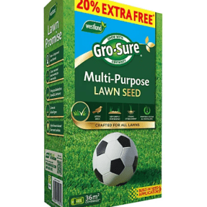 Gro-Sure Multi-Purpose Lawn Seed – 36m² (30m² + 20% Extra Free)