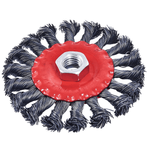 Amtech 100mm (4") Twist knot wire wheel