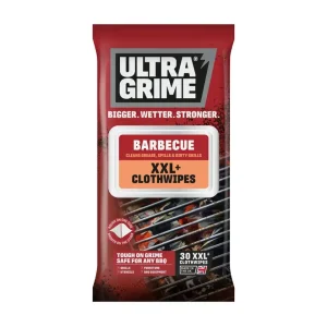 UltraGrime BBQ Cloth Wipes XXL in a large red 30 pack