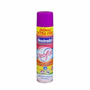 Neutradol Deofab Fabric Deodorizer in a 300ml Aerosol Can