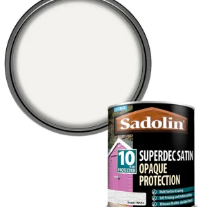 Sadolin Superdec Satin W0 White Mix 1l