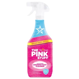 The Pink Stuff Disinfectant Cleaner in a large pink spray bottle