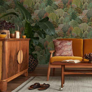 Holden Tree Tapestry Wallpaper - Green