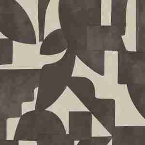 Abstract Angles Wallpaper - Cream / Charcoal