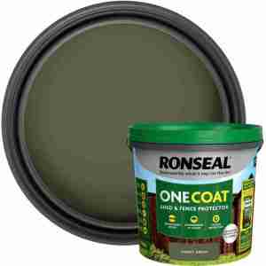 Ronseal One Coat - Shed and Fence Forest Green 5lt