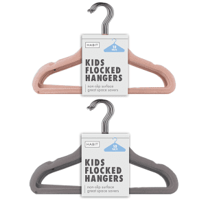 Habit Kids Flocked Hangers 10pk