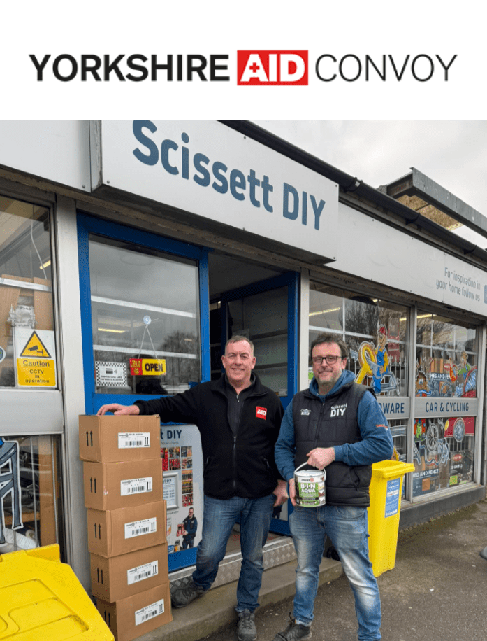 "Yorkshire Aid Convoy Ukraine Relief Scissett DIY Contribution