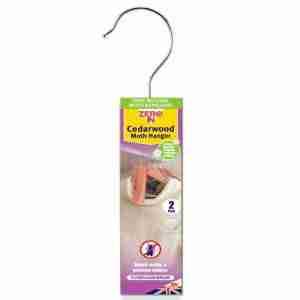 ZERO IN Cedarwood Moth Hangers 2 pack