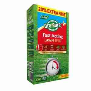 Gro-Sure Fast Acting Lawn Seed – 13m² (10m² + 30% Extra Free)