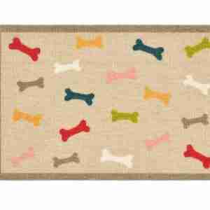 Howler and Scratch - Washable Pet Mat Multi-Bones
