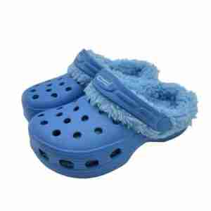 Town & Country Kids Fleecy Cloggies - Blue Size 6